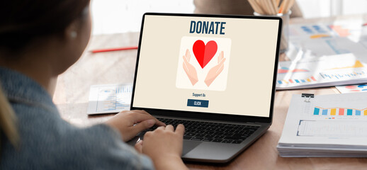 Online donation platform offer brisk money sending system for people to transfer on the internet