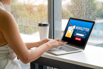 newsletter signup page on computer for customer to subscribe snugly newsletter update information...