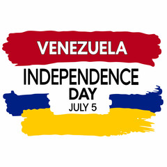 Venezuela independence day july 5th celebration graphic