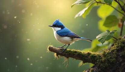 Fototapeta premium blue tit on branch