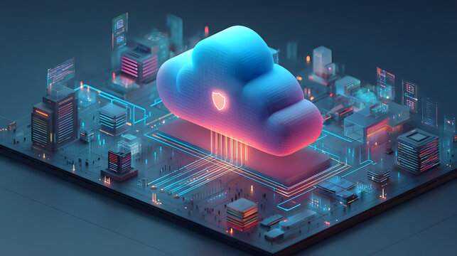 Secure cloud computing network data center infrastructure