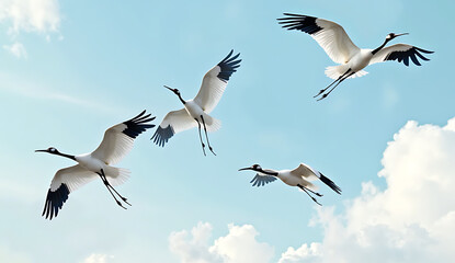 Obraz premium flock of seagulls