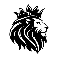Fototapeta premium Lion king logo and icon vector