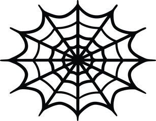 Halloween spider web   black silhouette vector,spider web  icon