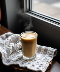 cup of coffee on the table