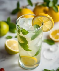 mojito cocktail with lime