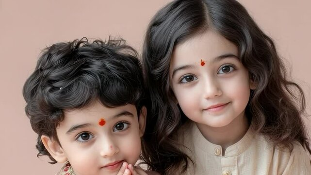 Joyful bhai dooj celebration: brother affection, sister blessing, sacred bond, festive moment, family warmth, ritual offering, cultural embrace, tilak mark, traditional gesture, heartfelt connection