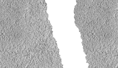 Rough Concrete Border Texture with Torn of Natural Imperfections and Grunge Surface Details. Perfect for Architectural Backgrounds, Construction Themes, or Grungy Industrial Design Projects.