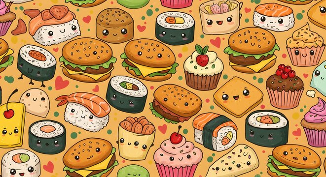 halloween seamless pattern