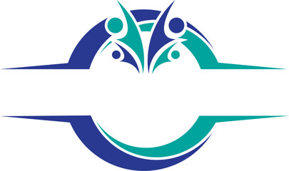 people logo design icon vector  community logo template