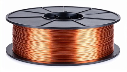 Copper Wire Spool for Crafting and Industrial Use.