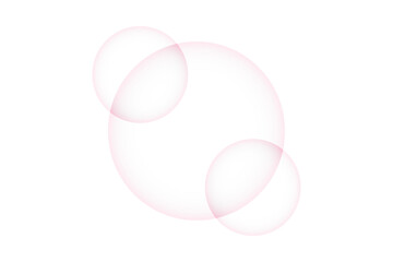 Abstract pink overlapping circles design against a black background for modern graphic art