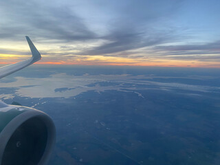 view from airplane window