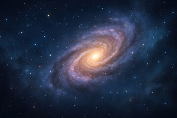 Obraz premium Spiral galaxy in the constellation.