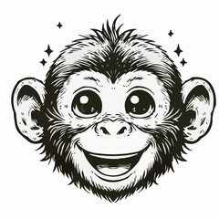 Obraz premium stylized version of a cool monkey 23