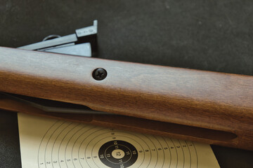 Pistol trigger target close-up sport sports shooter marksman hobby defense firearm rifle ammunition...