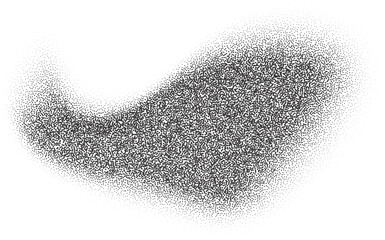 Dusty shape with stipple effect