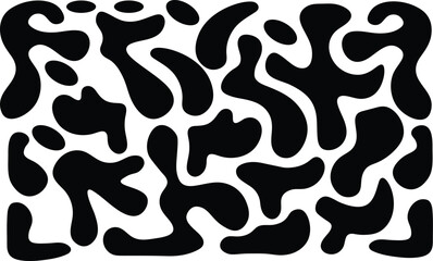 Vibrant funky liquid shapes with colorful gradients - pink