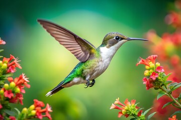 Vivid Captivating Hummingbird Photograph