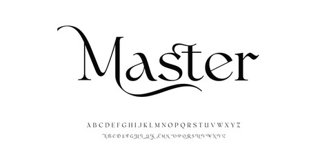 Master modern urban alphabet fonts. Typography, abstract technology, fashion, digital, future creative logo font. vector illustration