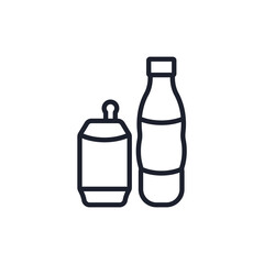 energy drink icons isolated on White Background. Flat style design
