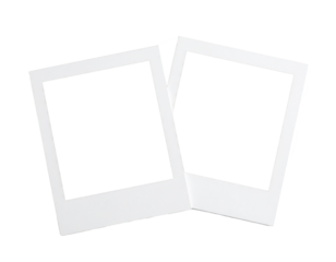 Polaroid photo isolated on white background