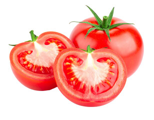 Tomato isolated on white 