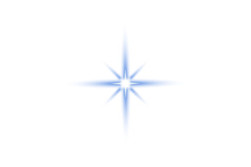 Blue abstract starburst with bright center on black background simple graphic illustration