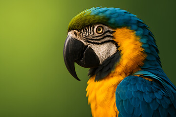 Fototapeta premium Colorful Macaw Close-Up for Rainforest Advocacy
