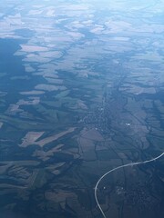 aerial view of the Earth