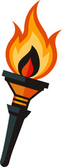 vector illustration of a burning fire