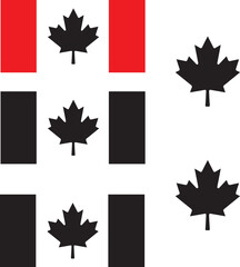 canadian flag set, canadian maple leaves, leaf, maple, autumn, canada, flag, 