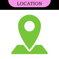 location vector icon set. point illustration sign collection. position symbol. place logo. colorful set of icons