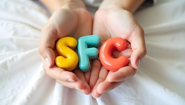 SFC abbreviation in Portuguese representing chronic fatigue syndrome awareness and inclusive health support - Powered by Adobe