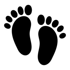 Baby Feet Isolated On White