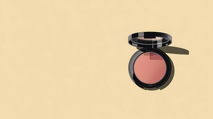 Compact blush makeup powder soft pink shade