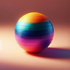 colorful pilates ball
