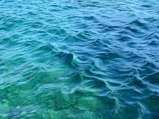 Obraz premium Sea blue turquoise waves 
