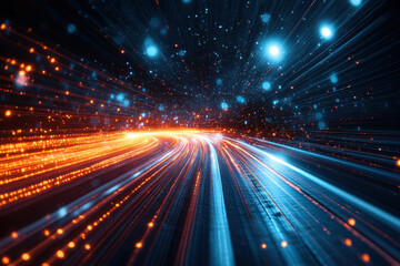 Dark tunnel with bright lights at the end representing hope and new beginnings.