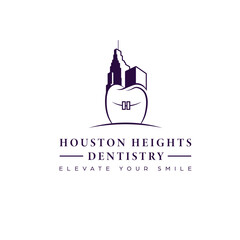city dentist logo design, city dentistry logo, houston heights logo