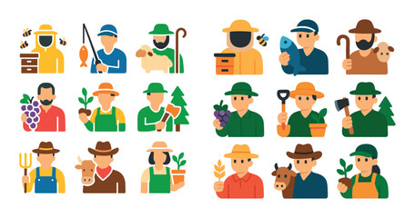 Agricultural Occupation Icons