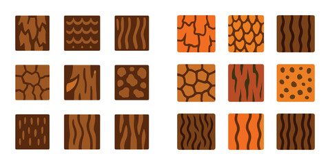 Fototapeta premium Colorful Bark Textures