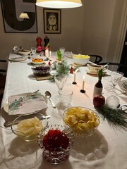 table setting for a dinner