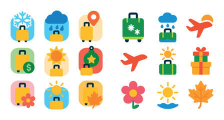 Seasonal Travel Icons