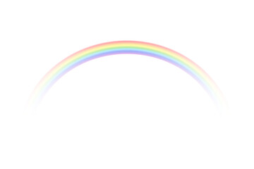 Vivid arc of a rainbow displayed on a deep black background for diverse applications