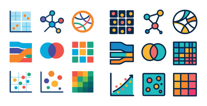 Colorful Chart Icons