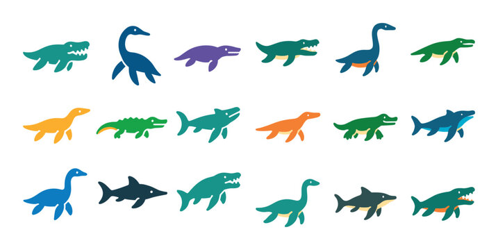 Prehistoric Marine Icons