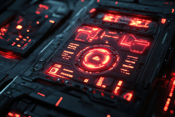 Obraz premium Close up of a computer motherboard circuitry with intricate patterns of chips, capacitors, and connectors.