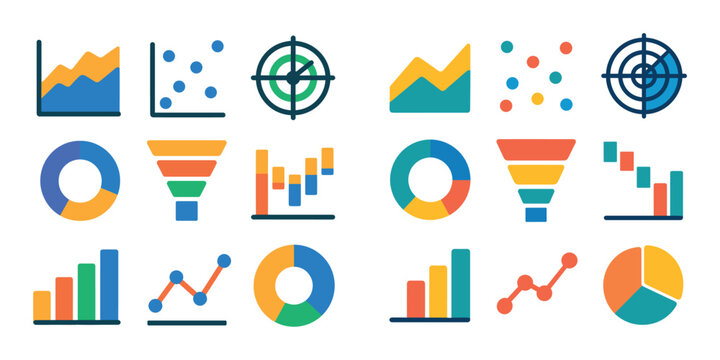 Colorful Chart Icons