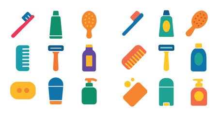 Colorful Personal Care Icons
